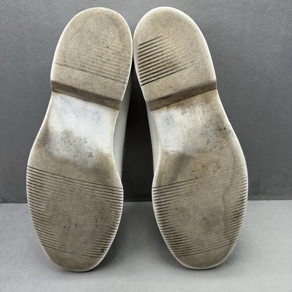 Maus & Hoffman 3196 Mens 9 (W) Tasseled White Leather Loafers Slip On Boat Shoes main image 8
